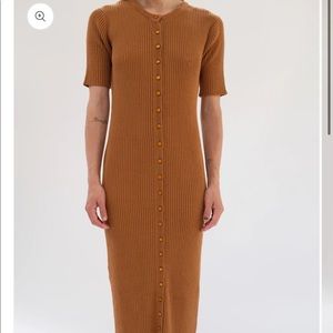 Small/medium NWOT Beklina ribbed cotton dress
